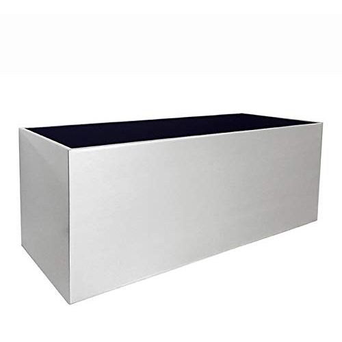  NMN Products Madeira Rectangle Planter - 30 X 12 X 12 - Brushed Metal Finish