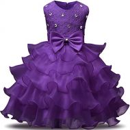 [아마존핫딜][아마존 핫딜] NNJXD Girl Dress Kids Ruffles Lace Party Wedding Dresses
