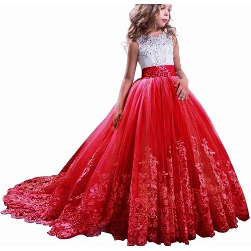  [아마존 핫딜] NNJXD Girls Princess Pageant Dress Kids Prom Ball Gowns Wedding Party Flower Dresses