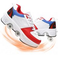 NNZZY Roller Skates Pulley Shoes Multifunctional Deformation Roller Skating Quad Skating Outdoor Sports for Adults Child