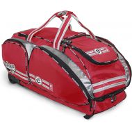 NO ERRORS E No Errors NO E2 Wheeled Catchers Gear Bag - Large Baseball and Softball Bag for Catcher’s Equipment with Fatboy Wheels