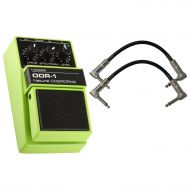 NOBELS Nobels ODR-1 Classic Overdrive Guitar Effect Pedal with Flexible Spectrum Control BUNDLE with 2 Patch Cables