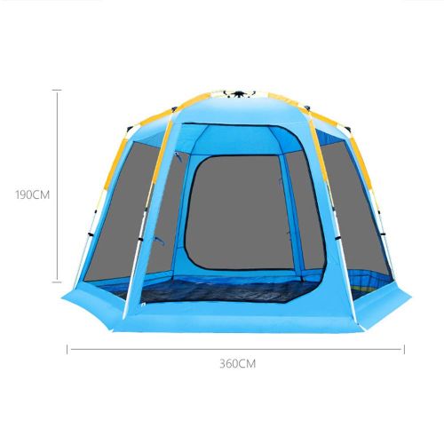  NOBLJX 6 Persons Screen Tent, Gauze Net Instant Pop Up Cabin, Portable Waterproof Windproof UV Resistant Rain Double Layered Automatic Outdoor Camping Tents