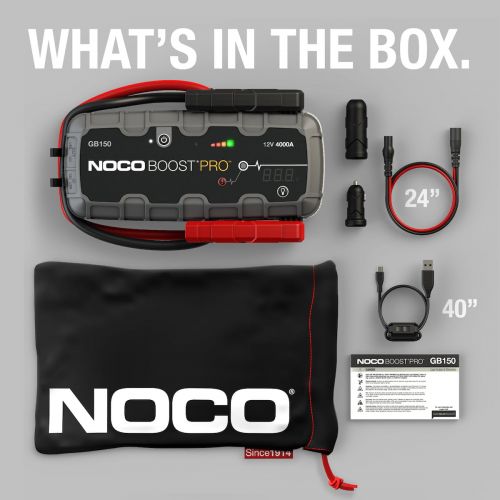  NOCO Genius Boost Pro GB150 4,000 Amp 12V UltraSafe Lithium Jump Starter
