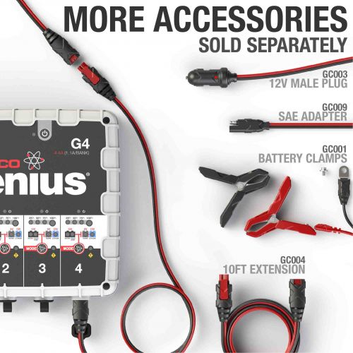  Noco NOCO Genius G4 4.4-Amp 4-Bank UltraSafe Battery Charger