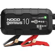 NOCO GENIUS10, 10A Smart Car Battery Charger, 6V and 12V Automotive Charger, Battery Maintainer, Trickle Charger, Float Charger and Desulfator for Motorcycle, ATV, Lithium and Deep Cycle Batteries