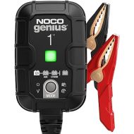 NOCO GENIUS1, 1A Smart Car Battery Charger, 6V and 12V Automotive Charger, Battery Maintainer, Trickle Charger, Float Charger and Desulfator for Motorcycle, ATV, Lithium and Deep Cycle Batteries