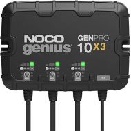 NOCO Genius GENPRO10X3, 3-Bank, 30A (10A/Bank) Smart Marine Battery Charger, 12V Waterproof Onboard Boat Charger, Battery Maintainer and Desulfator for AGM, Lithium (LiFePO4) and Deep-Cycle Batteries