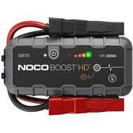NOCO Boost HD GB70 2000 Amp 12-Volt UltraSafe Portable Lithium Car Battery Jump Starter Pack For Up To 8-Liter Gasoline And 6-Liter Diesel Engines