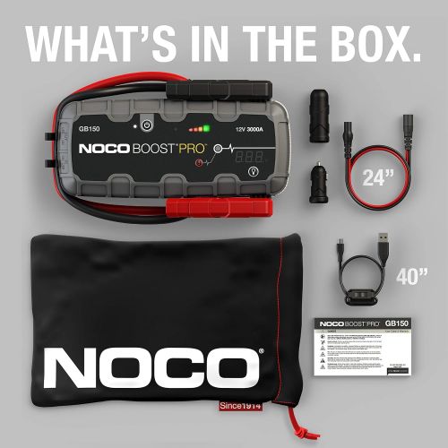  NOCO Boost HD GB150 4000 Amp 12-Volt UltraSafe Portable Lithium Car Battery Jump Starter Pack For Up To 10-Liter Gasoline And Diesel Engines