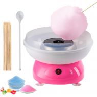 NODEMASH Cotton Candy Machine - 500W Portable with Large Splash-Proof Plate - Efficient Electric Heating Cotton Candy Maker with 20 Marshmallow Sticks & Sugar Scoop for Home Kids B