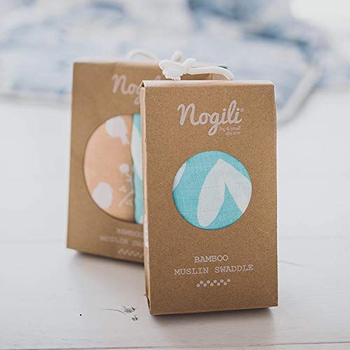  NOGILI Nogili Two Swaddle Blanket Soft Natural Bamboo & Cotton Organic for Newborn, Infant and Baby