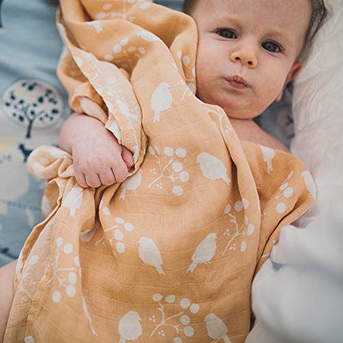  NOGILI Nogili Two Swaddle Blanket Soft Natural Bamboo & Cotton Organic for Newborn, Infant and Baby