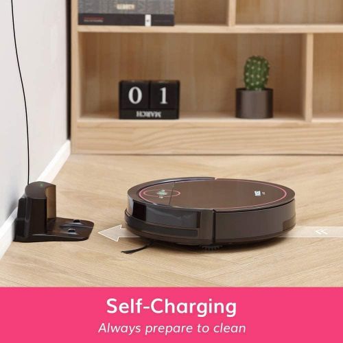  [아마존베스트]Noisz by ILIFE S5 Robot Vacuum Cleaner with MAX Mode, ElectroWall, Tangle-free Suction Port, Slim & Quiet, Automatic Self-Charging, Hard Floor and Low Pile Carpet