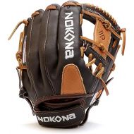 Nokona S-V1 Handcrafted Alpha Baseball and Softball Glove - I-Web for Infield and Outfield Positions, Youth 11.25 Inch Mitt, Made in The USA