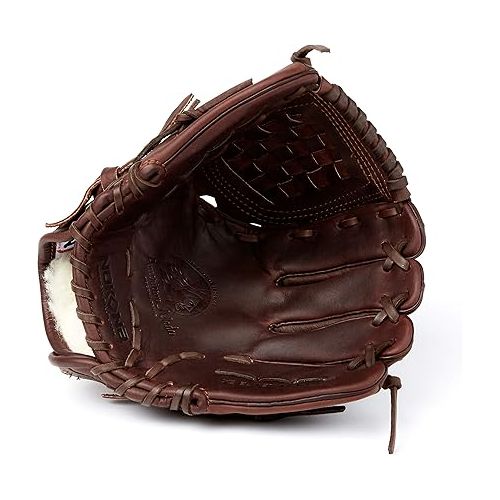  Nokona X2-V1250C Handcrafted X2 Elite Baseball and Softball Glove - Closed Web for Infield and Outfield Positions, Adult 12.5 Inch Mitt, Made in The USA