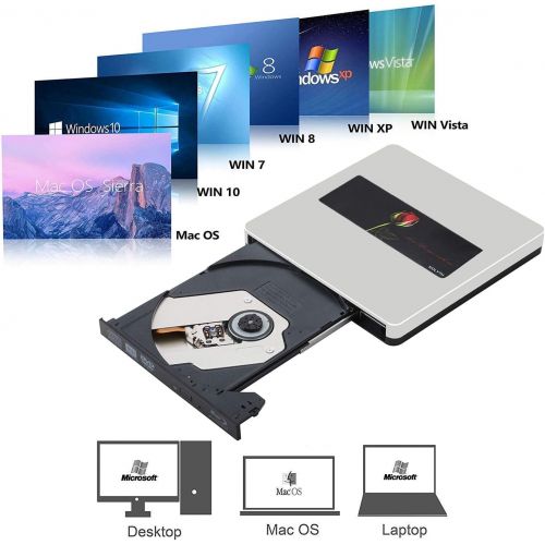  [아마존 핫딜] [아마존핫딜]NOLYTH Blu-Ray Drive USB C External Blu Ray Drive Burner Player for MacBook Pro/Air/Mac/Laptop/Windows10/3D