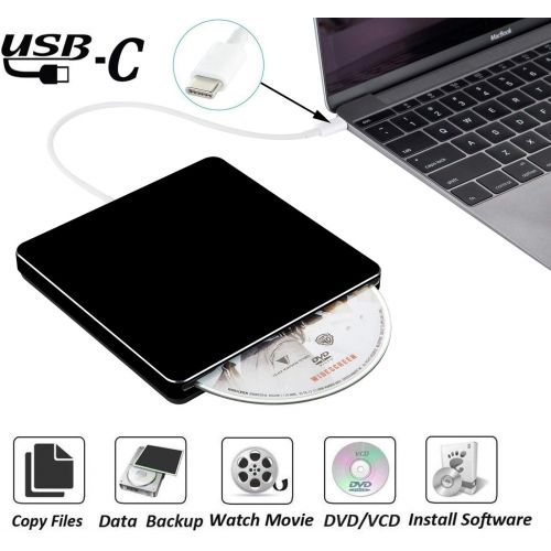  [아마존 핫딜] NOLYTH External DVD Drive USB C Slot-in External CD Drive Player Burner for Laptop/Macbook Air/Pro/Mac/Windows made with Alumium Alloy supported DVD±RW/CD±RW