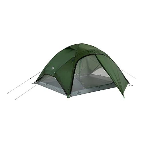  NOMAD Jade 3 Lightweight Three Person Tent with Inner Pockets and Lamp-Hanging Hook for Hikers, Campers, Backpackers, and Travelers (Dill Green)
