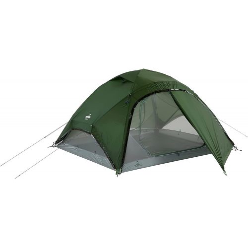  NOMAD Jade 3 Lightweight Three Person Tent with Inner Pockets and Lamp-Hanging Hook for Hikers, Campers, Backpackers, and Travelers (Dill Green)