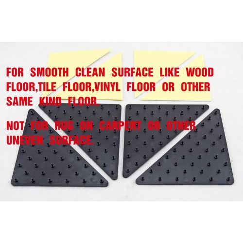  NOPPOR Tile Wood Vinyl Floor Anti Slip Rug Grippers Holder Runners Grip Underlay Pads Non Slip Stickers Set of 4