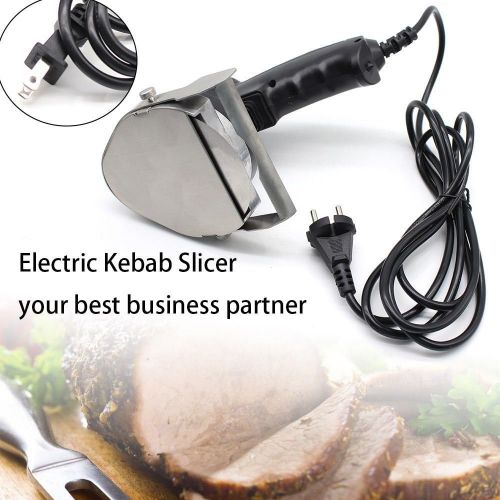  NOPTEG Commercial Electric Shawarma Doner Kebab Knife, Doner Kebab Knife, Gyro Cutter Kebab Slicer, Sliced Meat Gyros Knife (Round Blade)