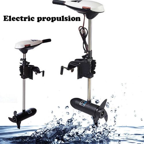  NOPTEG 65lbs Thrust Electric Trolling Motor, 12V Electric Outboard Motor Inflatable Fishing Boat Engine Kaboats, Kayaks and Canoes F5-R2 Control