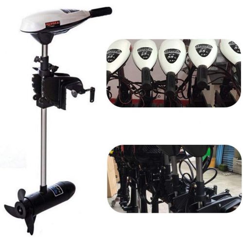  NOPTEG 4045505865LBS Thrust Electric Trolling Motor for Fishing Boats Transom Mounted for Dinghy Inflatable Boat