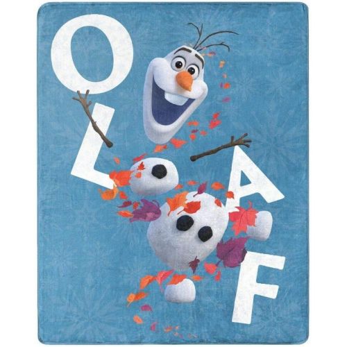  NORTHWEST ENTERPRISES Disney Frozen 2 Olaf Silky Soft Throw Blanket 40 x 50 Olafs Adventures II