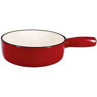 [아마존베스트]NOUVEL Red and Black inside cast iron - enamelled Fondue pot