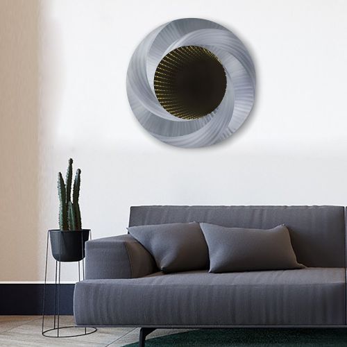  NOVA of California Jon Gilmore Vortex Infinity Mirror, Silver