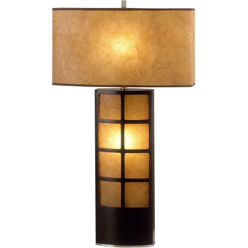  NOVA of California Nova Lighting Ventana Standing Table Lamp, Dark BrownNickelParchment