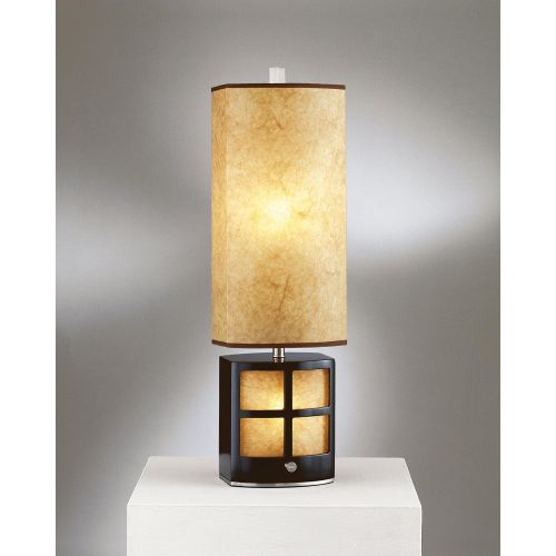  NOVA of California Nova Lighting Ventana Standing Table Lamp, Dark BrownNickelParchment