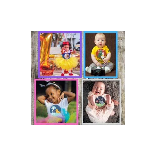  NOVARENA Massive Pack of 48 Baby Stickers, Baby Monthly Stickers, Popular Milestones Baby Stickers, Record Your Babys Growth, Holidays and Special Firsts, Unique Baby Gifts- Jungle Theme (4