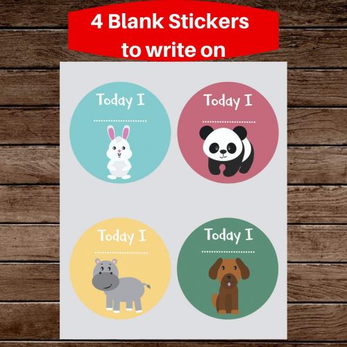  NOVARENA Massive Pack of 48 Baby Stickers, Baby Monthly Stickers, Popular Milestones Baby Stickers, Record Your Babys Growth, Holidays and Special Firsts, Unique Baby Gifts- Jungle Theme (4