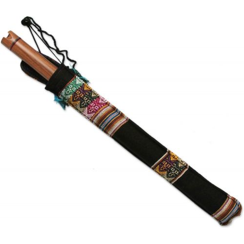  NOVICA Decorative Wood Traditional Peruvian Quena Flute, Brown, Jacaranda