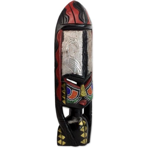  NOVICA 171651 Shower of Blessings Ghanaian Wood Mask