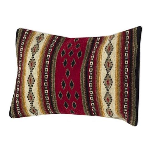  NOVICA Multicolor Cotton Wool Throw Pillow Cover Diamond Visions