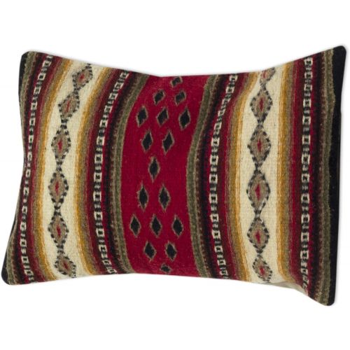  NOVICA Multicolor Cotton Wool Throw Pillow Cover Diamond Visions