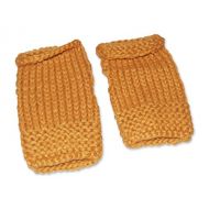 NOVICA Yellow Alpaca Blend Fingerless Gloves, Golden Yellow