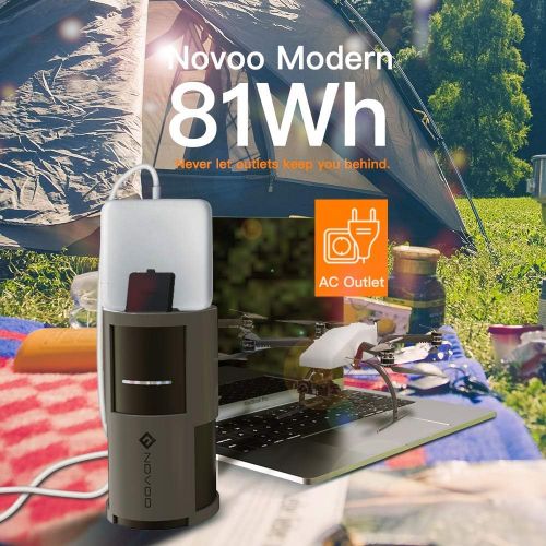  [아마존 핫딜] [아마존핫딜]AC Power Bank Portable Charger NOVOO 22500mAh AC Outlet Laptop Power Bank Battery Pack with 2 USB Ports, 85w Output, 81Wh Universal Charger Compatible MacBook,Laptops,Tablets and S