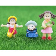 NOVOSupplies Dollhouse Girl Miniature Figurine, People Old Lady Figure, Terrarium Cute Pretty Old woman Mini Toy Decoration For Girls