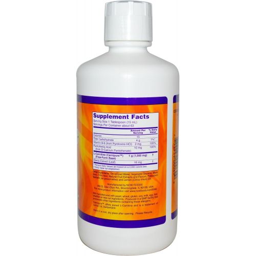  NOW Foods L-Carnitine 1000 mg Liquid - 32 oz.