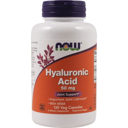  NOW Now Foods Hyaluronic Acid with MSM, 120 Vcaps (Pack of 3)