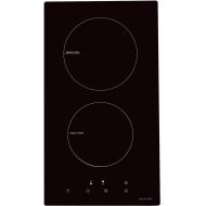 NOXTON Induction Cooktop, Built-in 2 Burners Electric Stove Top Hob with Touch Control Child Safe Lock Timer Key Auto Shut Off with Hard Wire 3500W for 220V~240V