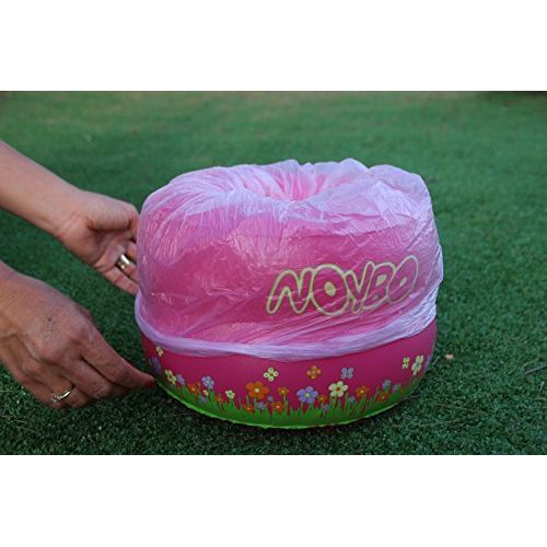  [아마존베스트]NOYBO Inflatable Portable Travel Toilet | Toddler Training Potty | for Kids Up to 66 lbs (Pink)