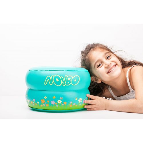  [아마존베스트]NOYBO Inflatable Portable Travel Toilet | Toddler Training Potty | for Kids Up to 66 lbs (Pink)