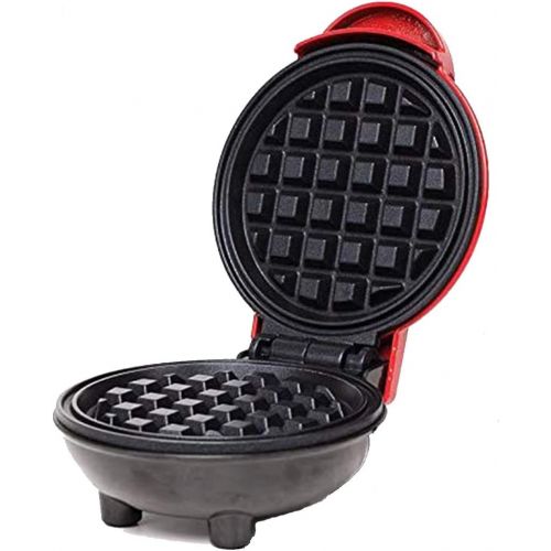  [아마존베스트]N/P Mini Waffle Maker Portable Electric Round Waffle Maker Grill Machine for Individual Pancakes, Cookies, Eggs Individual Waffles, Paninis, Hash browns & other on the go Breakfast, Lu