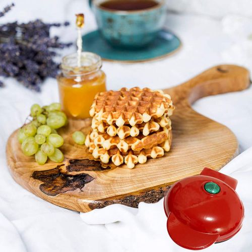  [아마존베스트]N/P Mini Waffle Maker Portable Electric Round Waffle Maker Grill Machine for Individual Pancakes, Cookies, Eggs Individual Waffles, Paninis, Hash browns & other on the go Breakfast, Lu