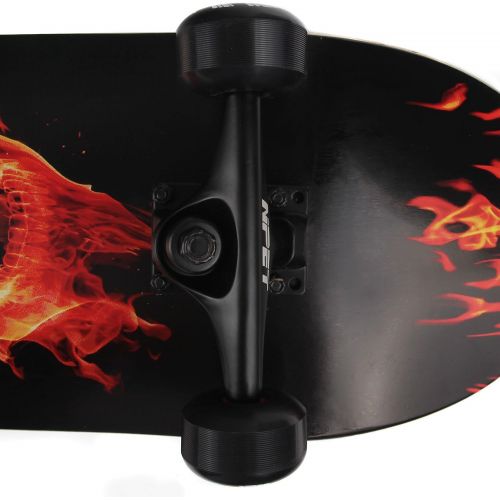  NPET Pro Skateboard Complete 31 Inch 7 Layer Canadian Maple Double Kick Concave Deck Skating Skateboard